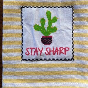 “Stay Sharp” Kitchen Towels